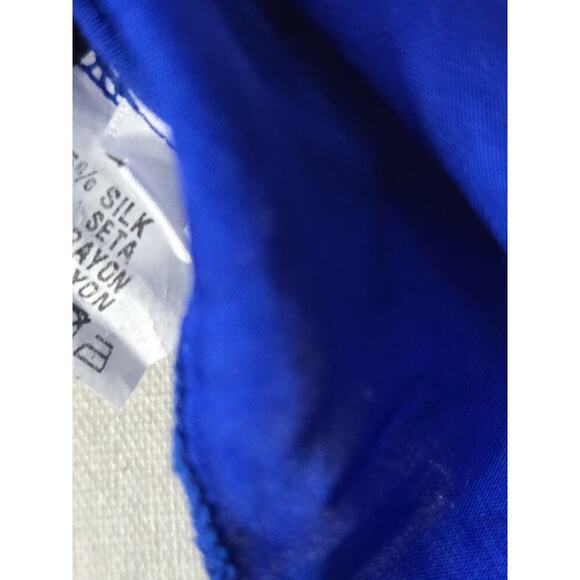 Bognar Blu Women's Round Neck Fringe Sleeveless Workwear Blouse Blue Size S - Picture 6 of 6